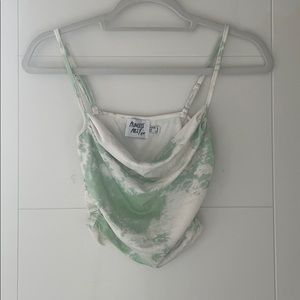 green tie dye princess polly top